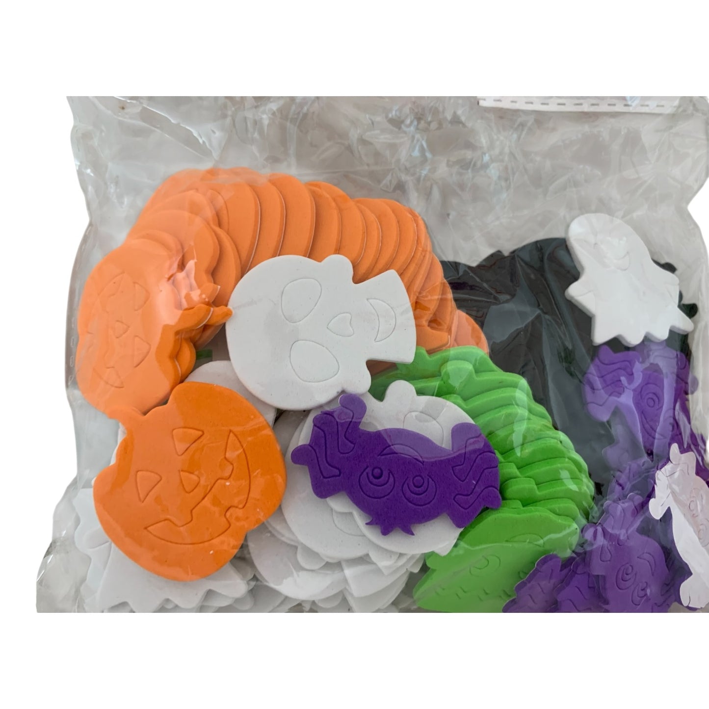10692 - Set of Five Packs of 100 Count Novelty Foam Halloween Stickers 6" 500 Stickers - |2-16|