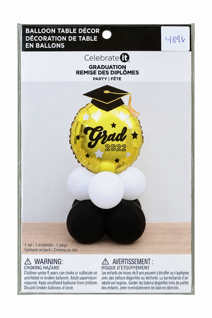 41196 - Grad 2022 Balloon Table Decor 9" |H-64|