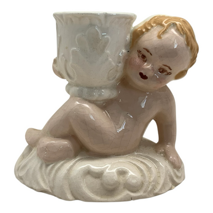 41284 - 3" Glazed Ceramic Antique Candle Holder |TBD|