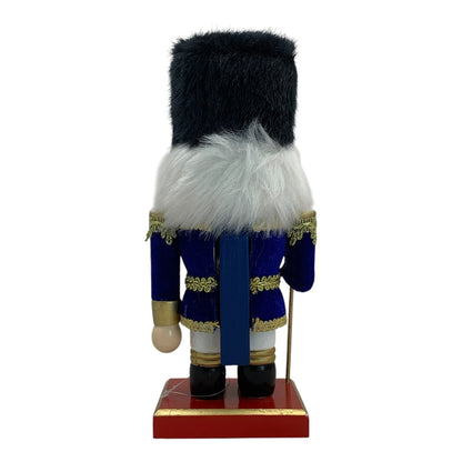 37995 - 10" Blue Wood Velvet Nutcracker |TBD|