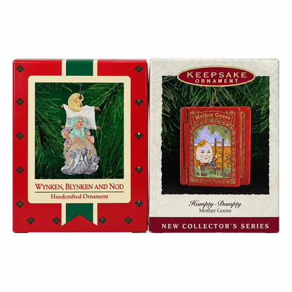 48140 - Hallmark Set of Two Mother Goose, Wynken, Blynken and Nod Ornaments |TBD|