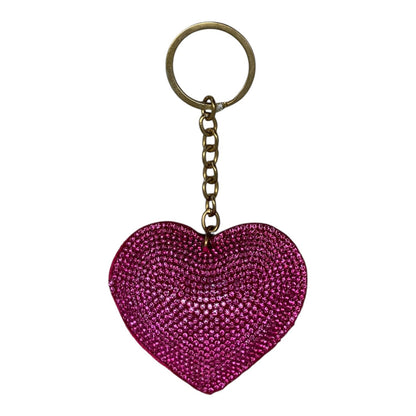 27487 - 3" Sparkling Plush Heart Keychain |TBD|