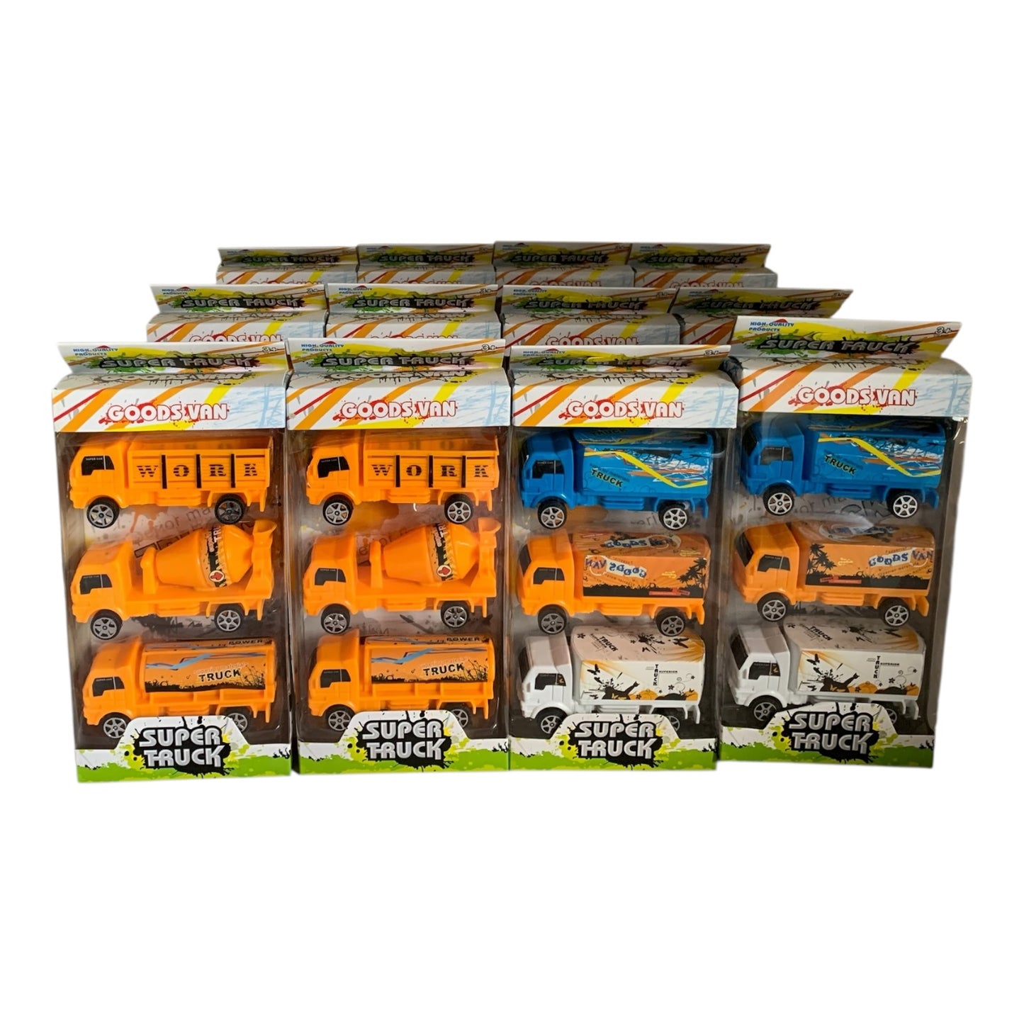 15905 - Display for Resale 12 Sets 3Pc Super Truck Set 18" |TBD|