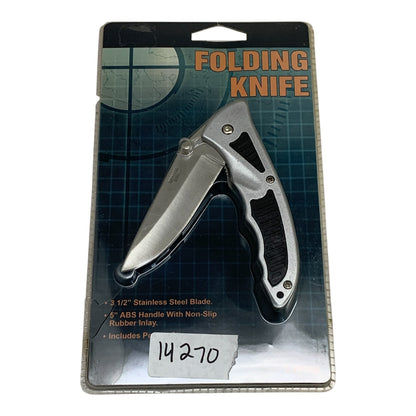 14270 - Silver Folding Knife 5" Stainless Blade |114/Store|