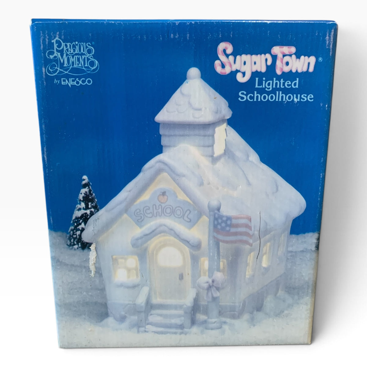 35569 - 7" Sugar town White Lighted Schoolhouse  #272795 |TBD|