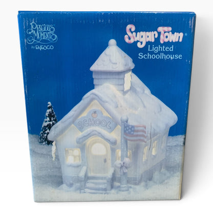35569 - 7" Sugar town White Lighted Schoolhouse  #272795 |TBD|