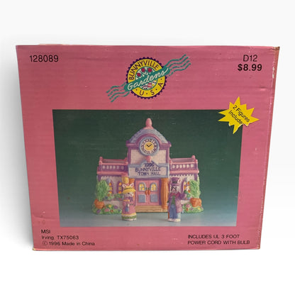34371 - Vintage 6" Ceramic Bunny Town Hall 1996 |TBD|