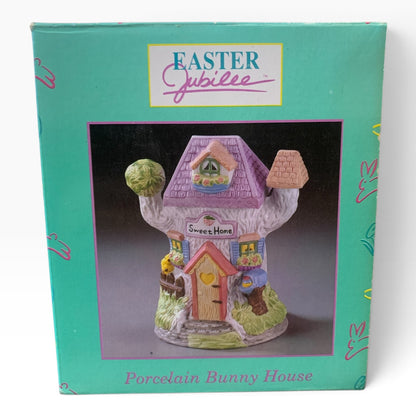 12066 - Vintage 6" Ceramic Bunny House Sweet Home |TBD|