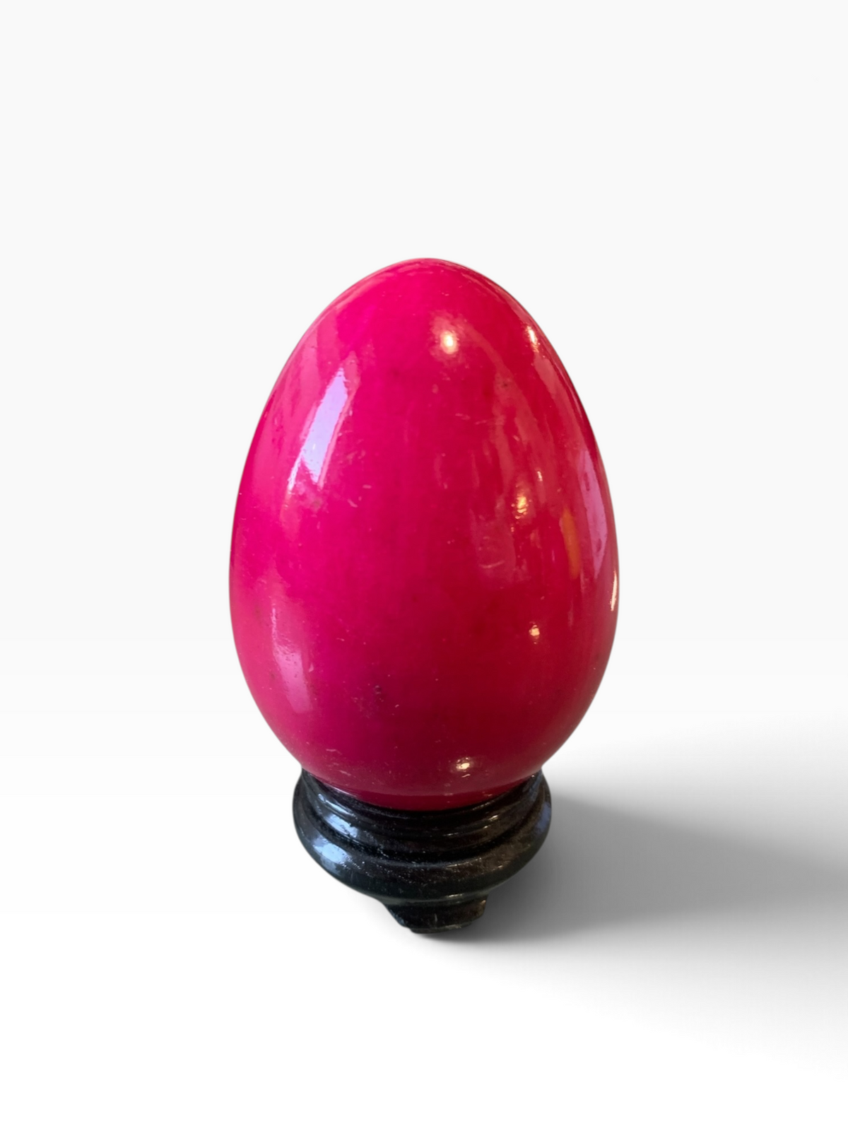 5703 - Set of Three 3" Fuchsia Egg Marble |ZA|