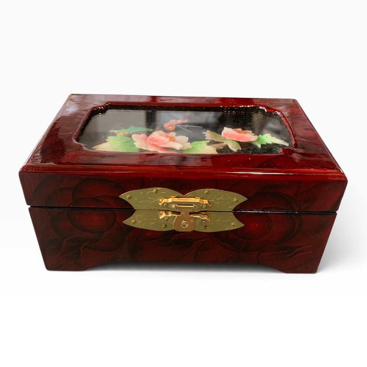 13116 - Rosewood 6x4" Music Jewelry Box MOP |F-27|