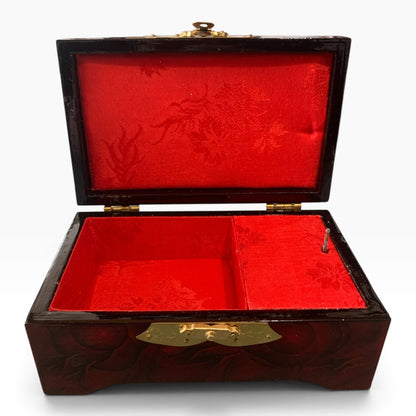 13116 - Rosewood 6x4" Music Jewelry Box MOP |F-27|
