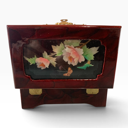 13116 - Rosewood 6x4" Music Jewelry Box MOP |F-27|