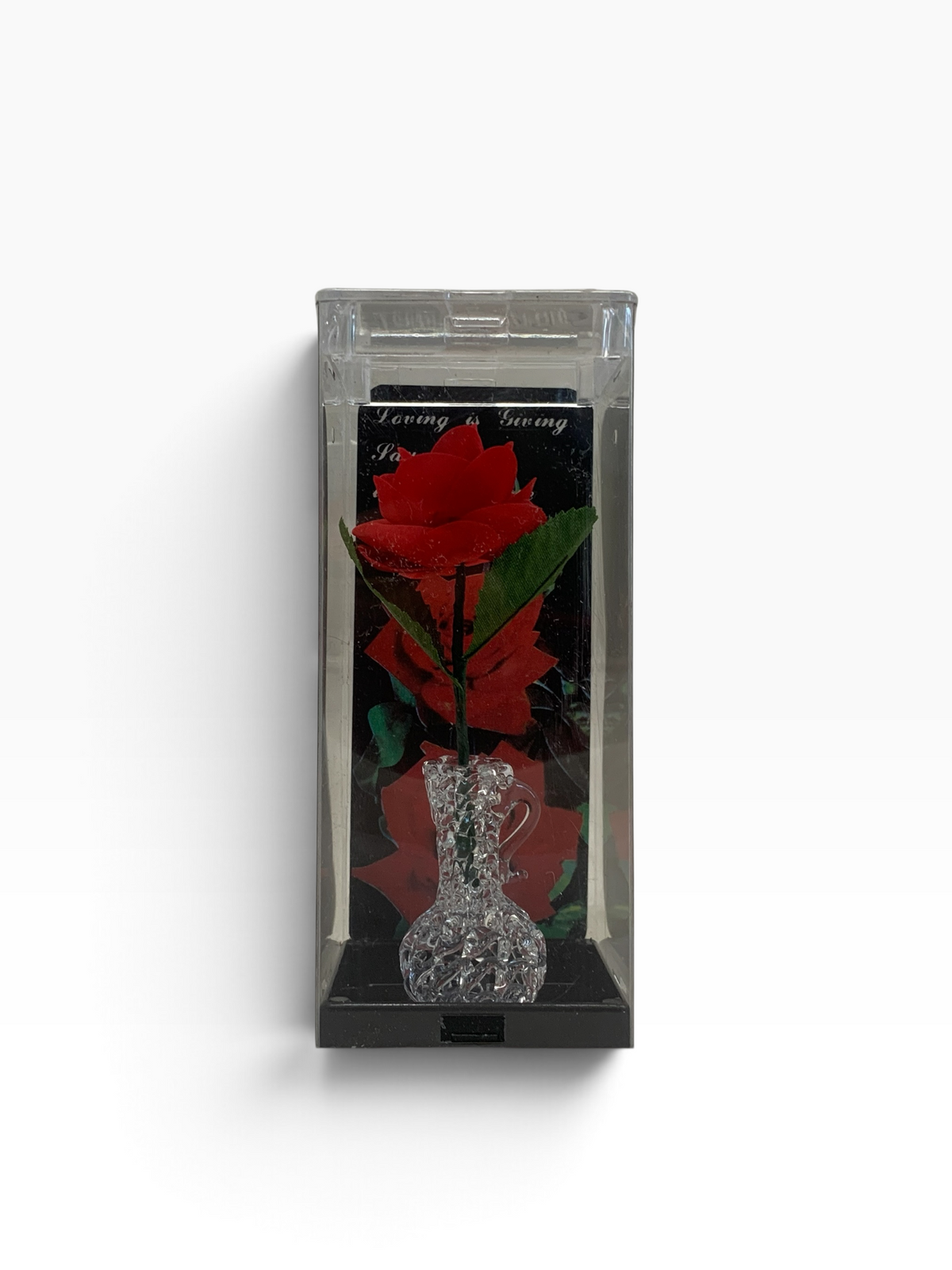 8595 - 5" Red Everlasting Rose with Vase |23-2|