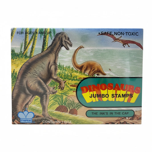 9986 - Dinosaurs Jumbo Stamps 1 Dozen 7" |T-67|