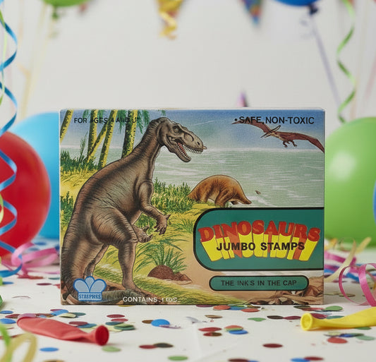 9986 - Dinosaurs Jumbo Stamps 1 Dozen 7" |T-67|