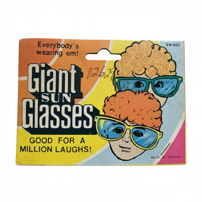 12629 - Pack of Two Giant Sun Glasses w/ Eyes 10-Inch |TBD|