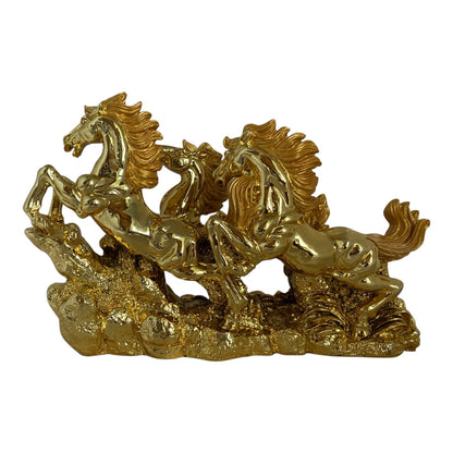9716 - 12" 3 Gold Horses - Galloping |Z-59|Store|