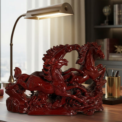 9501 - 10" 3 Red Horses - Galloping |Z-59|Store|