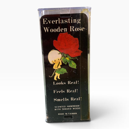 9184 - 5" Soft Peach Everlasting Rose With Vase |23-2|