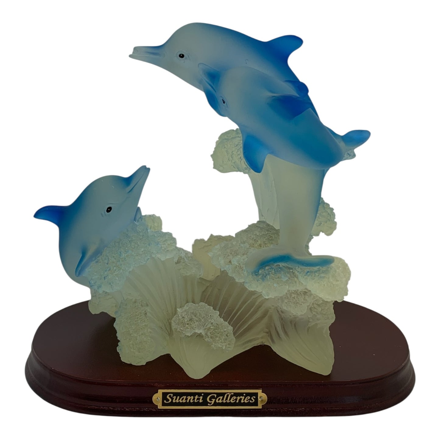 17120 - 7" 3 Blue & Clear Dolphins |Z-75|