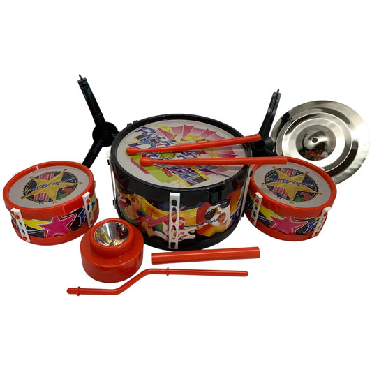 9033 - Rock N Roll Drum Battery Operated Vintage Toy 15" |T-66|