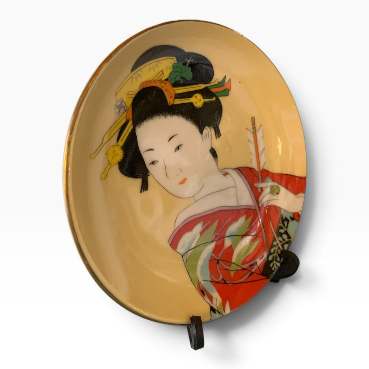11857 - 4.5" Geisha Plate Red - |TBD|