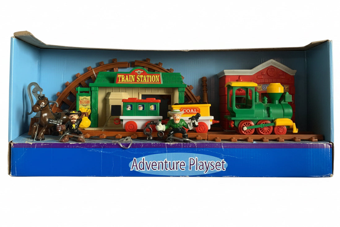 17955 - Vintage Just Kidz Adventure Playset Train Station 22" |TBD|