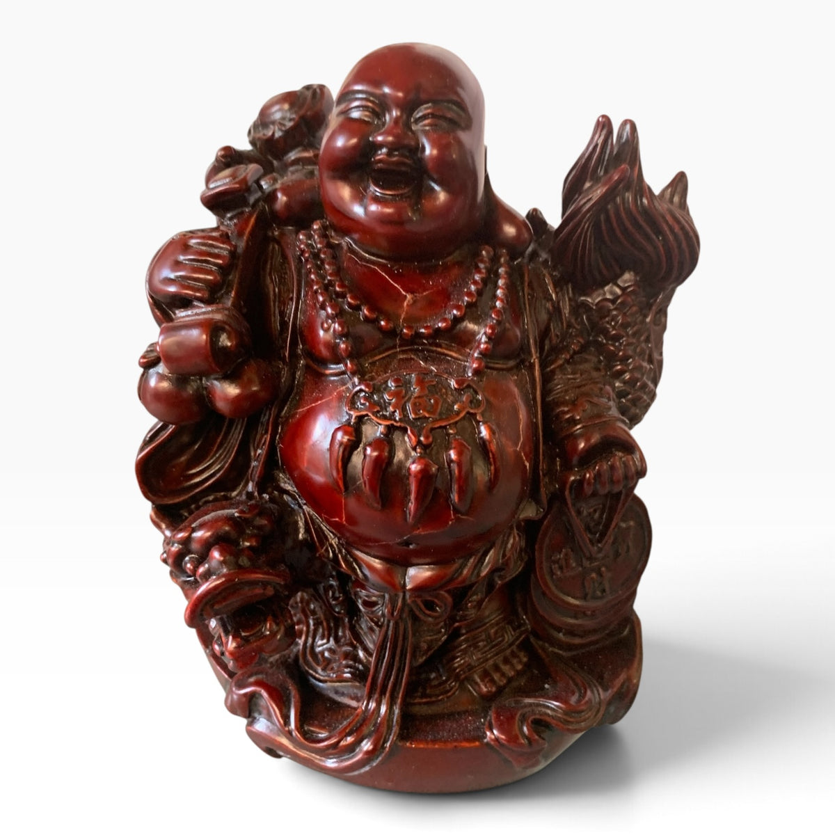 880 - 7" Red Buddha with Dragon - |X-13 X-16|