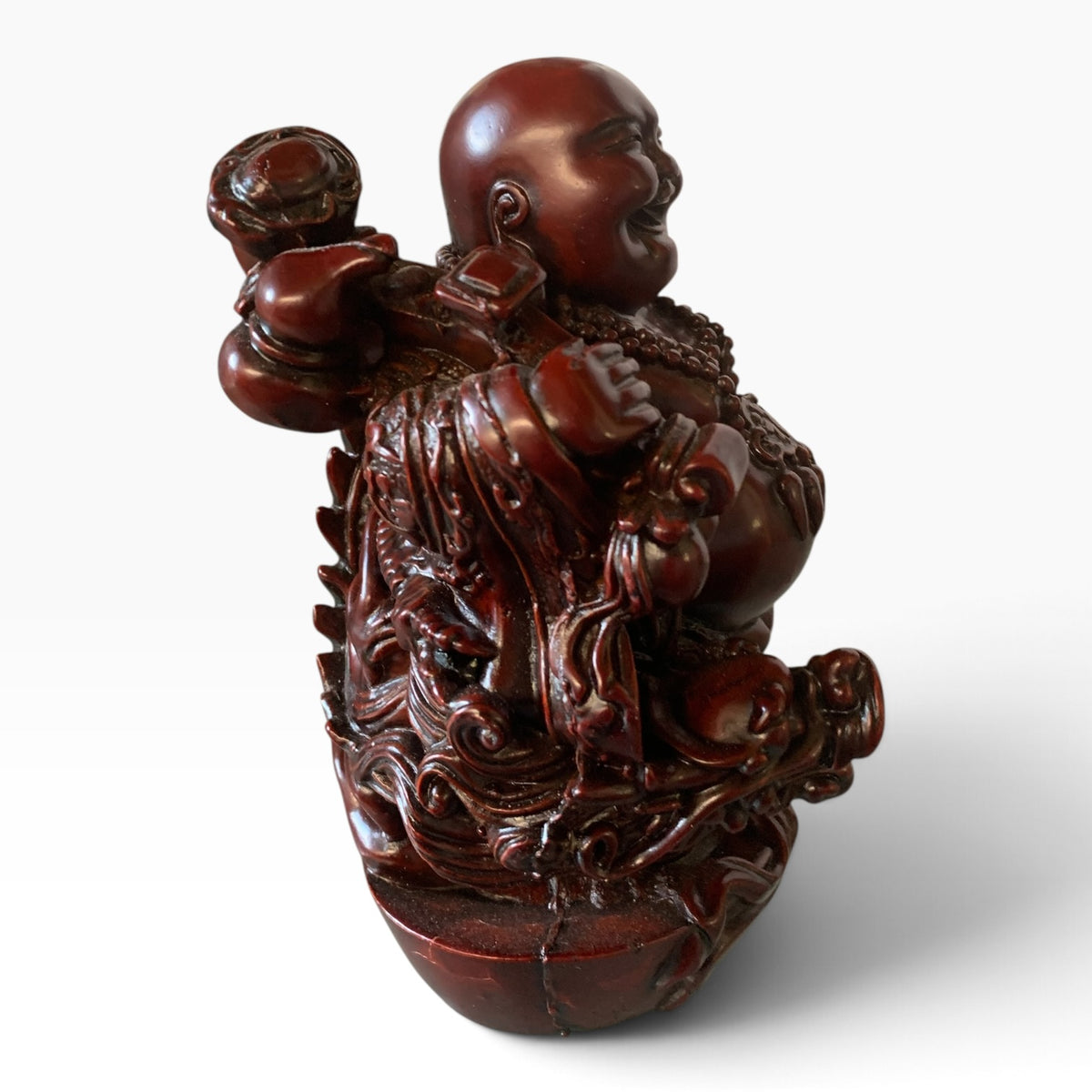 880 - 7" Red Buddha with Dragon - |X-13 X-16|