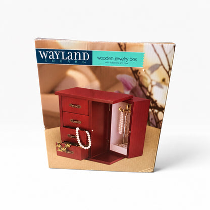 20105 - Wayland Square Wood Jewelry Box |GR-4|