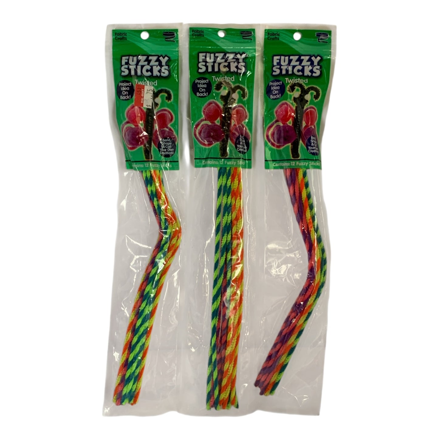 29318 - Set of Three Packs 12 Each Total 36 Pieces Fuzzy Sticks |TBD|