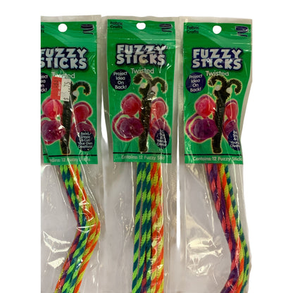 29318 - Set of Three Packs 12 Each Total 36 Pieces Fuzzy Sticks |TBD|