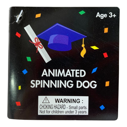 26177 - Animated Spinning Graduate Dog 7" |14-20|