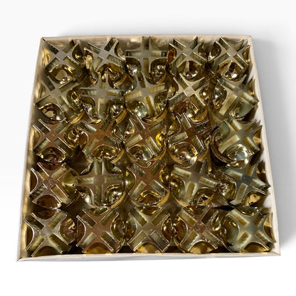 14778 - Set of Twenty 2" Gold Glass Connector Type B |G-92|