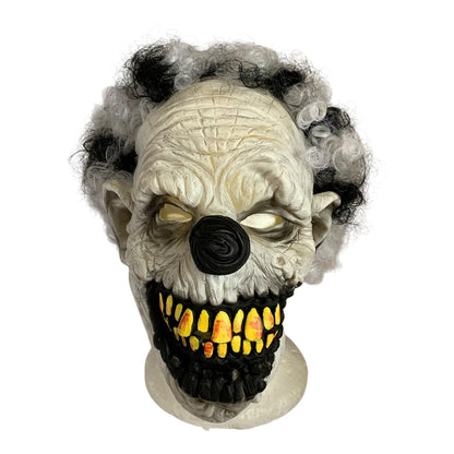 36576 - Creepy Adult Clown Mask White and Black Hair 10" |TBD|
