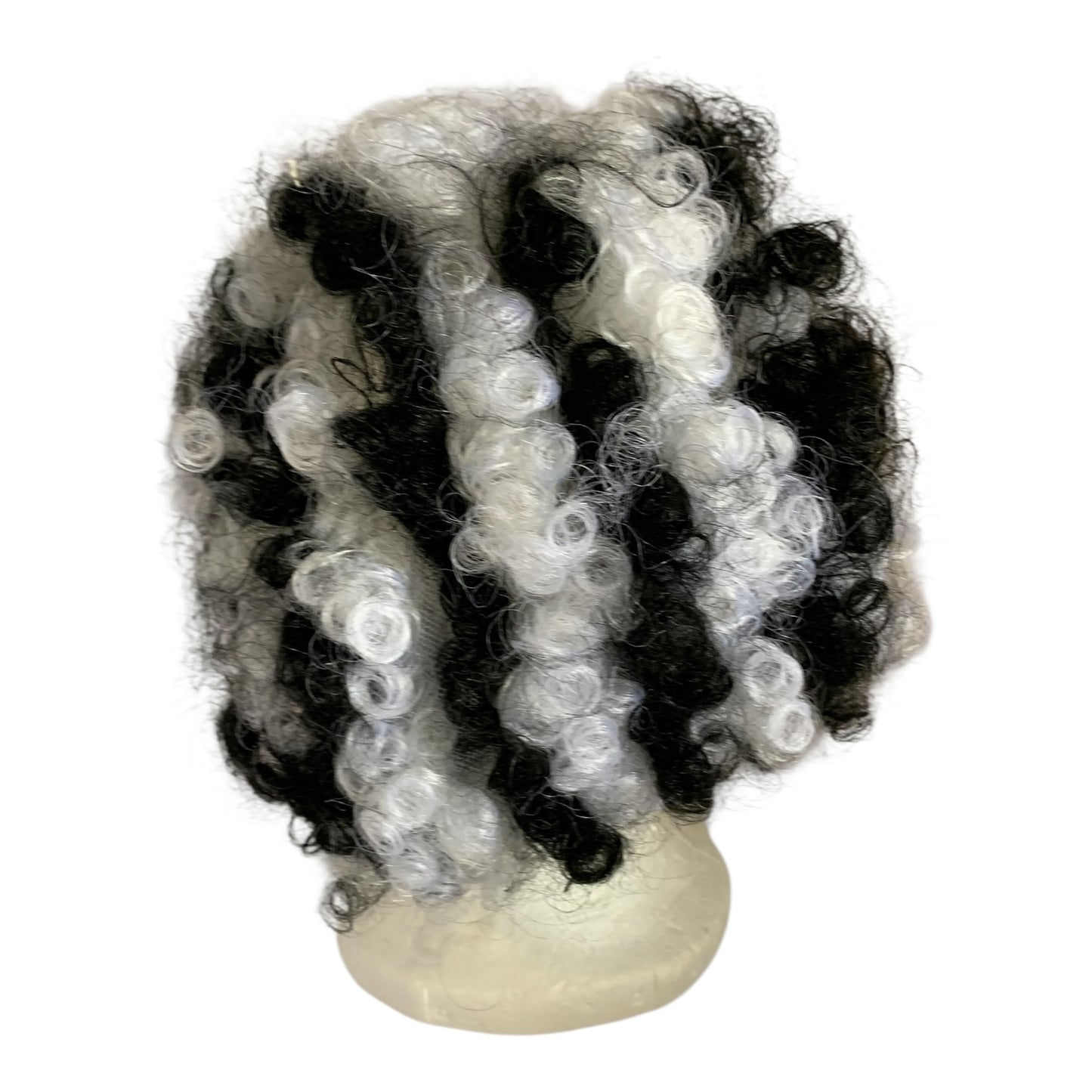 36576 - Creepy Adult Clown Mask White and Black Hair 10" |TBD|