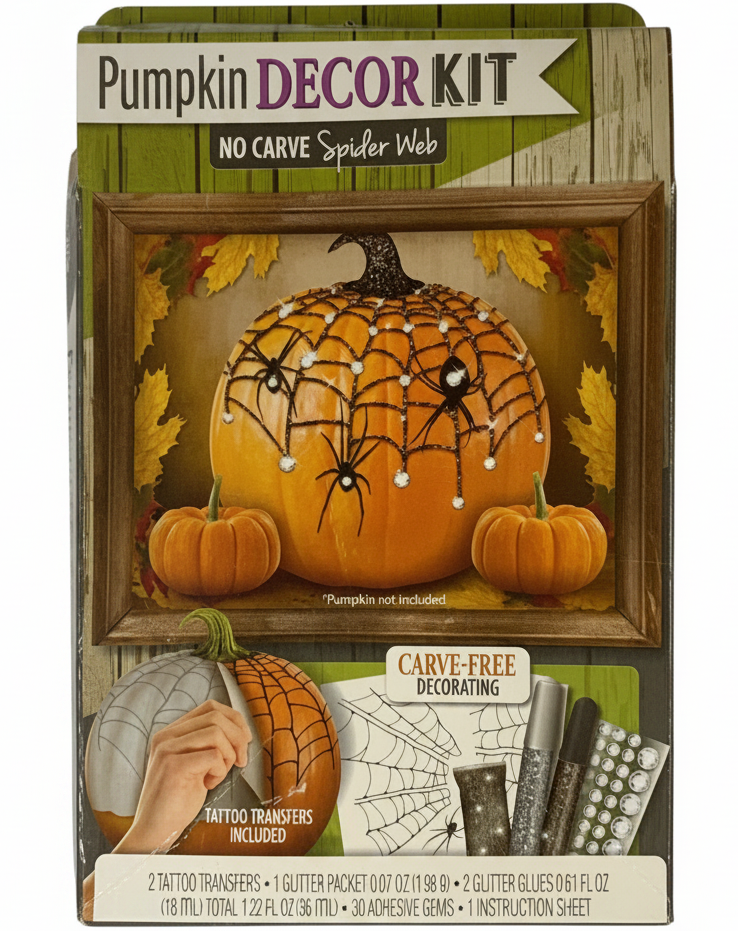 7781 - Pumpkin No Carve Kit Spider Web 7" |TBD|