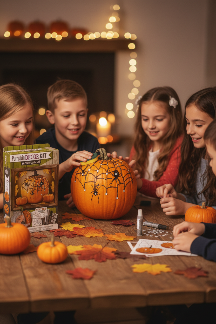 7781 - Pumpkin No Carve Kit Spider Web 7" |TBD|