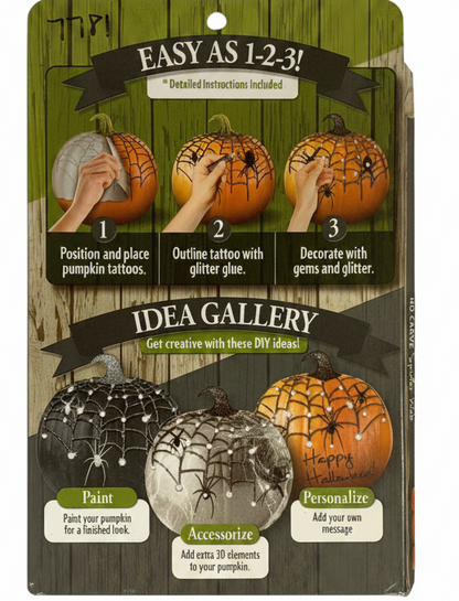 7781 - Pumpkin No Carve Kit Spider Web 7" |TBD|