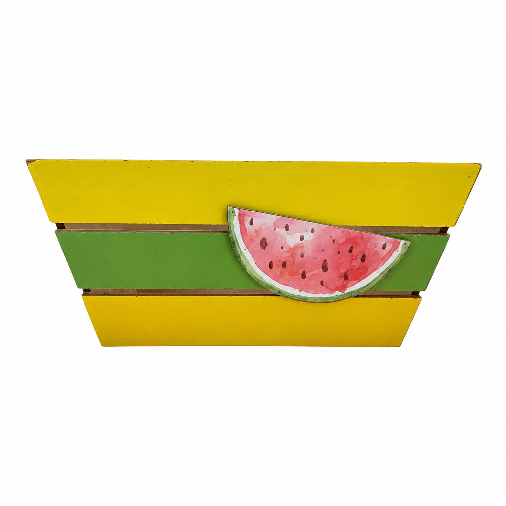 25574 - 12" Wood Watermelon Box |F-19|