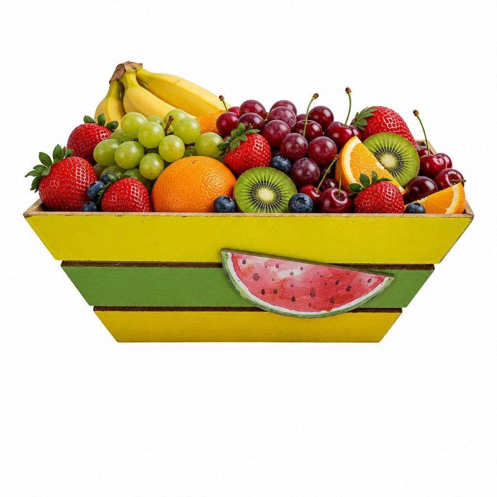 25574 - 12" Wood Watermelon Box |F-19|