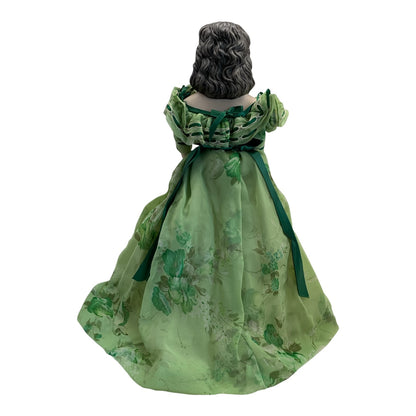 34121 - Scarlett O'Hara Gone With The Wind 18" Porcelain Doll In Green |CB-78|