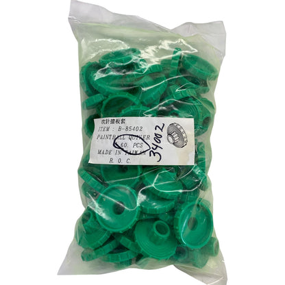 34002 - 60 Piece Green Paintball Quivers for 40 Caliber Blowguns 2" |TBD|