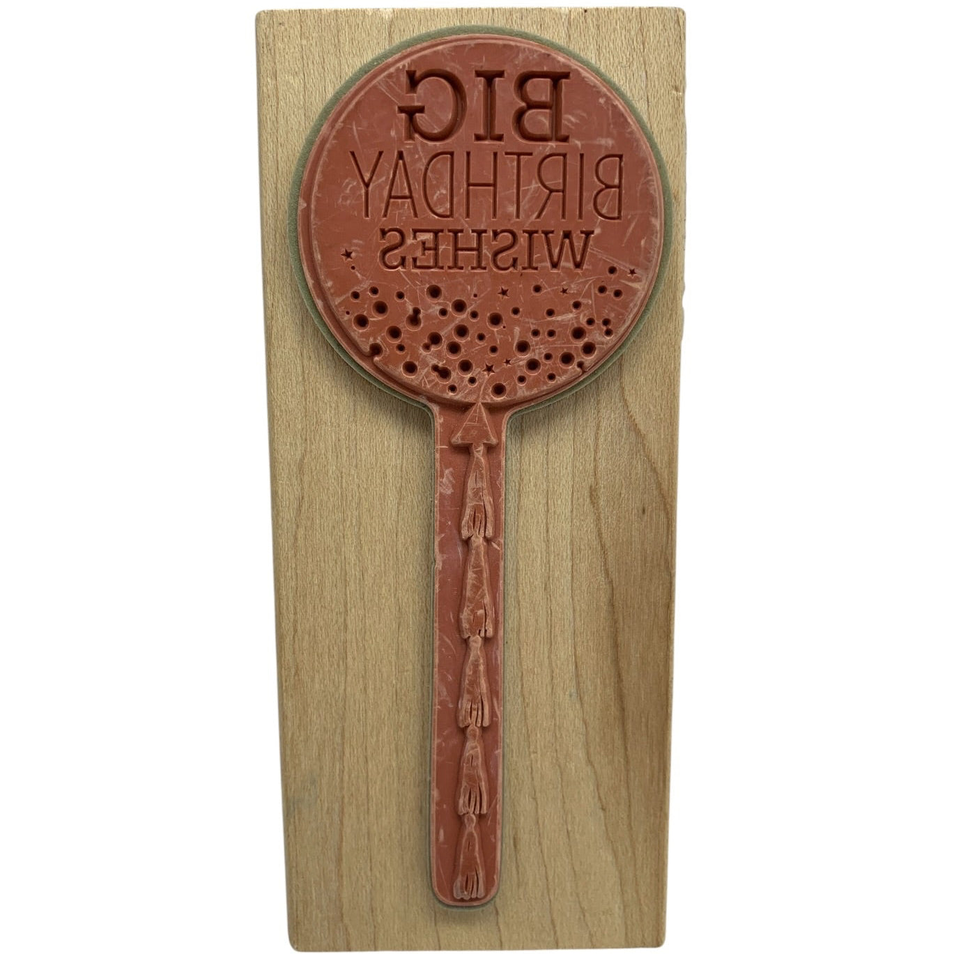 33227 - 5" Big Birthday Wishes Rubber Stamp |TBD|