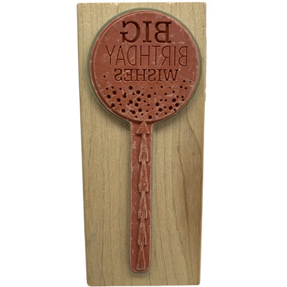 33227 - 5" Big Birthday Wishes Rubber Stamp |TBD|