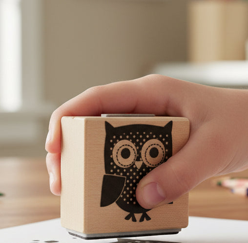 33287 - 2" Owl Rubber Stamp  |9-11|