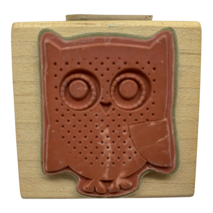 33287 - 2" Owl Rubber Stamp  |9-11|