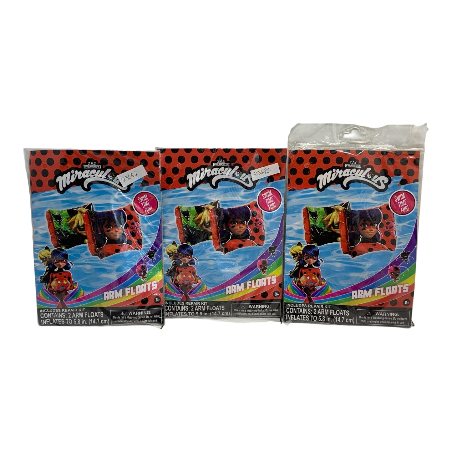 23695-Miraculous Character Swim Armbands for Kids (3 Pairs) |TBD|