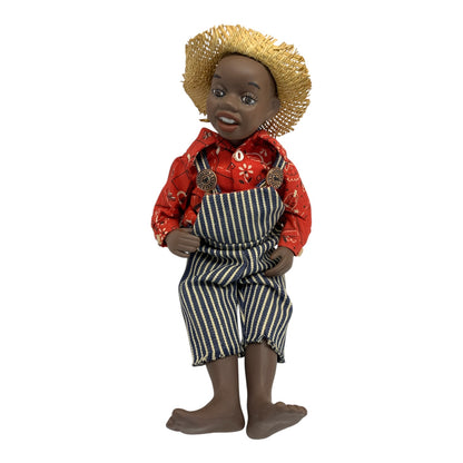 33991 - Vintage African American Porcelain 12" Doll Cleo 1966 Collectible Folk Art Item |TBD|