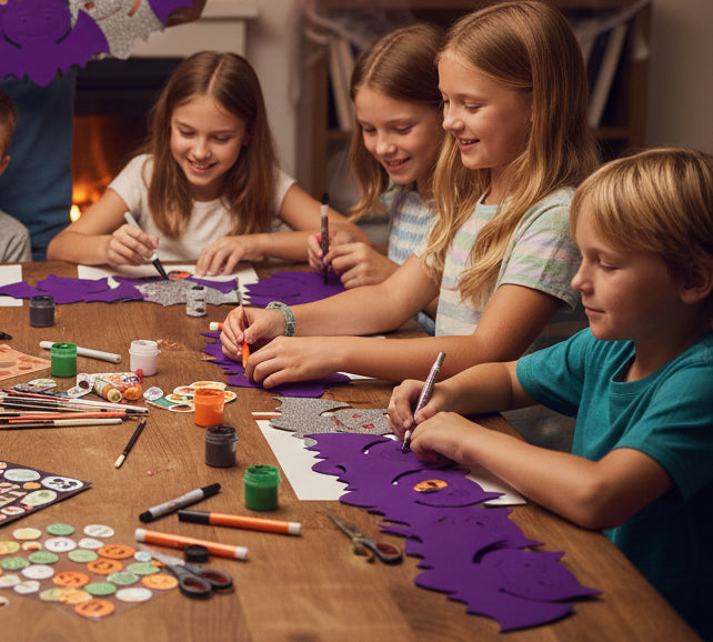27620 - Two packs of 8" Purple Foam Bat Shapes 4 Count each |TBD|